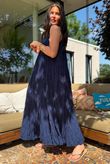 Gabriella Tie Shoulder Dress Navy